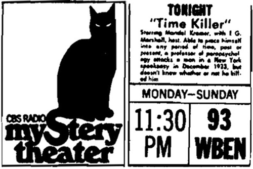 CBS Radio Mystery Theater Ad